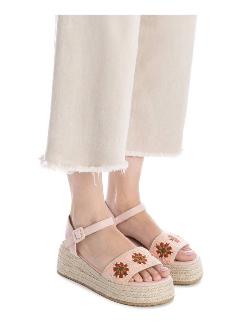 Sandales compensées femme Crème - Kiabi
