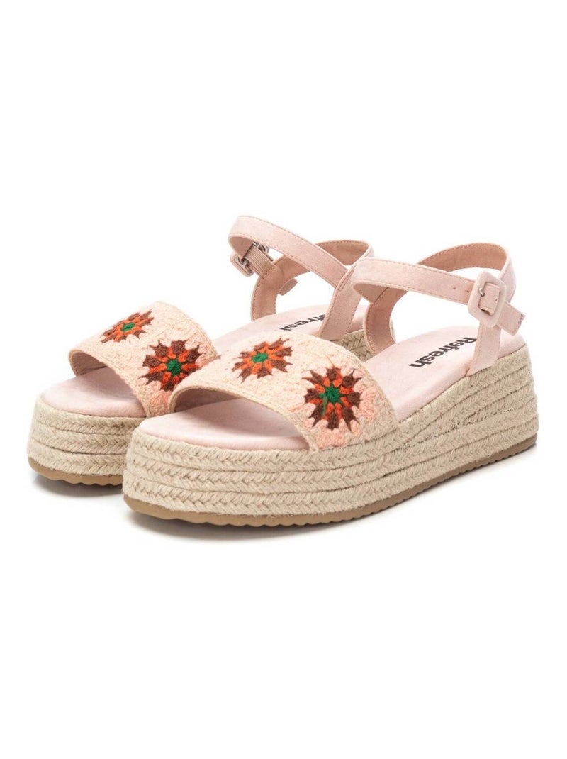 Sandales compensées femme Crème - Kiabi