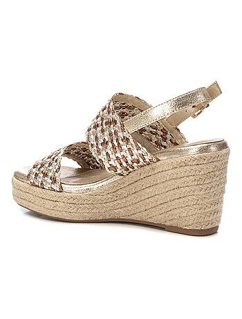 Sandales compensées femme