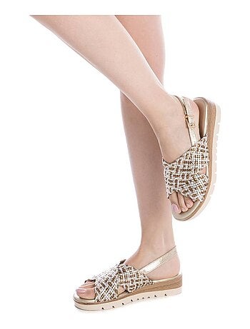 Sandales compensées femme