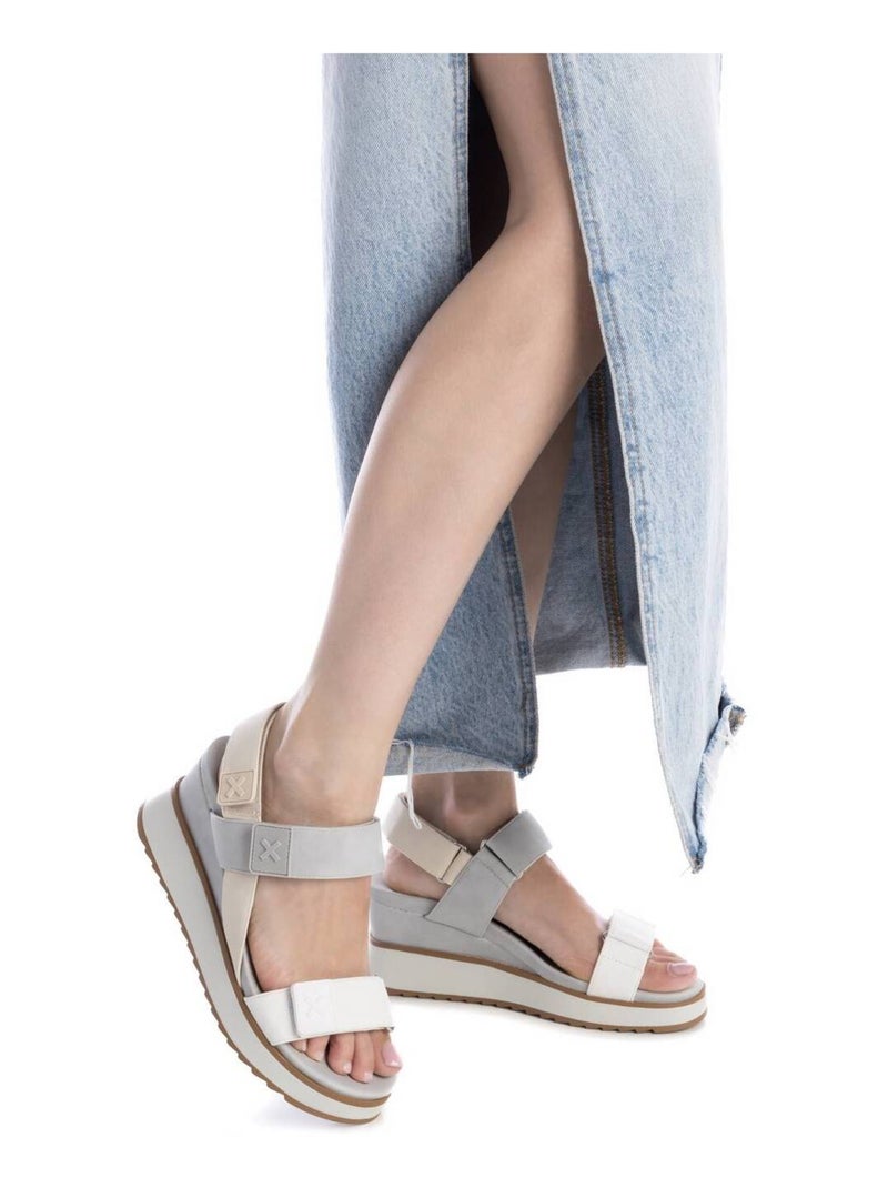 Sandales compensées femme Gris - Kiabi