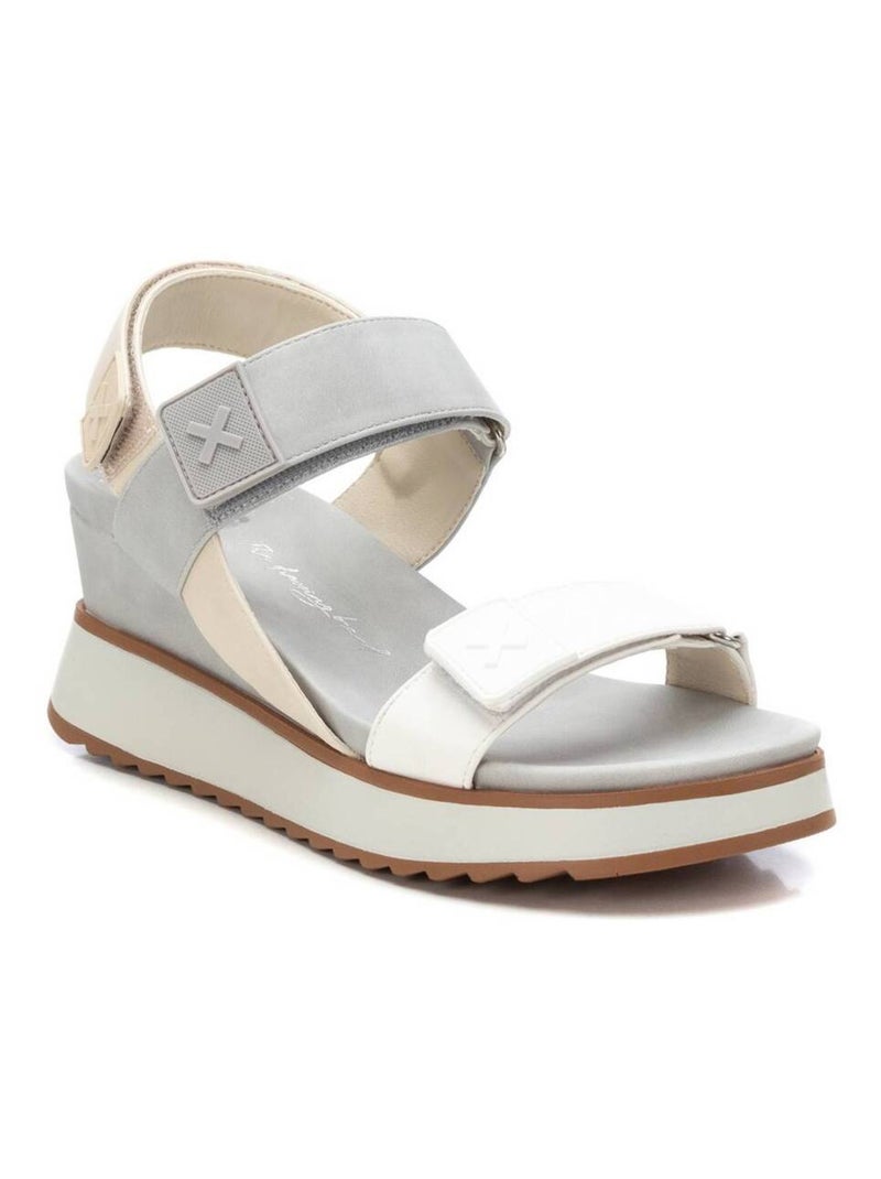 Sandales compensées femme Gris - Kiabi