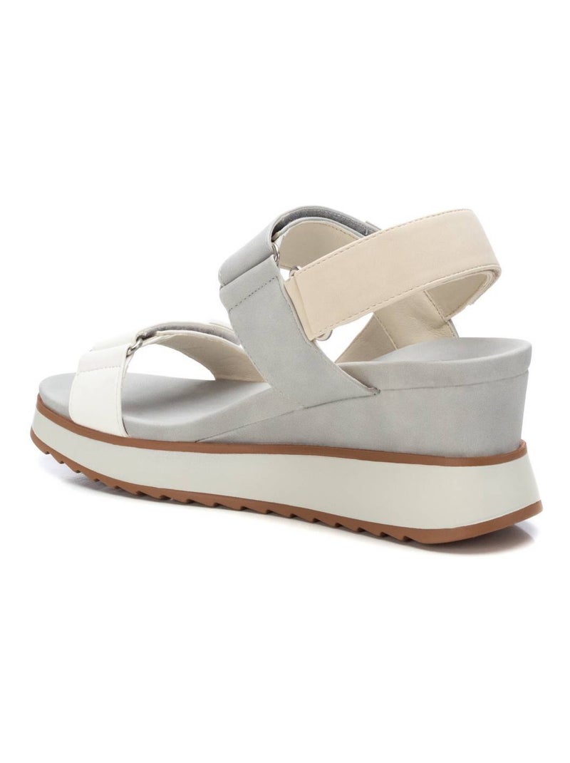 Sandales compensées femme Gris - Kiabi