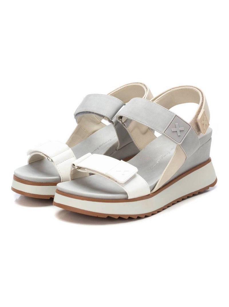 Sandales compensées femme Gris - Kiabi