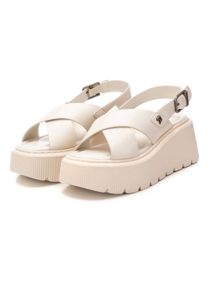 Sandales compensées femme Gris - Kiabi