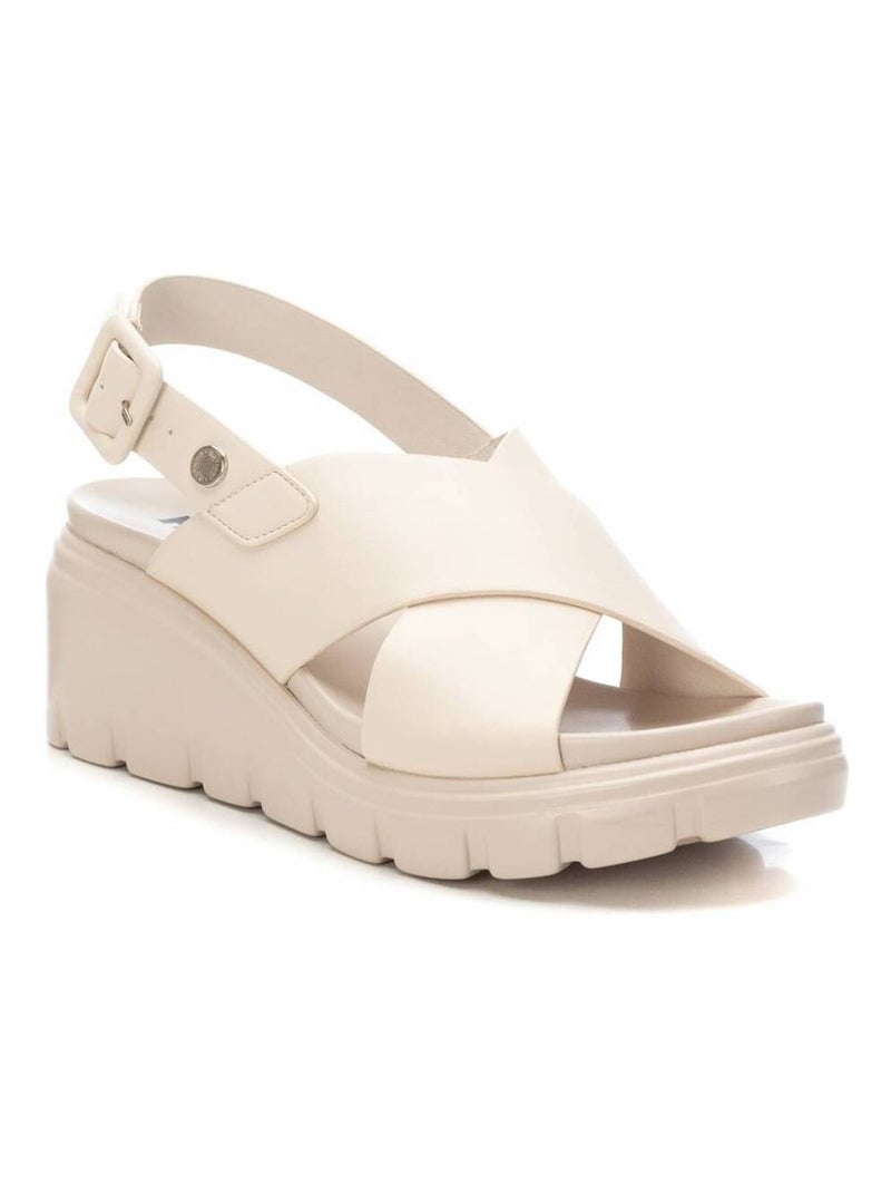 Sandales compensées femme Gris - Kiabi