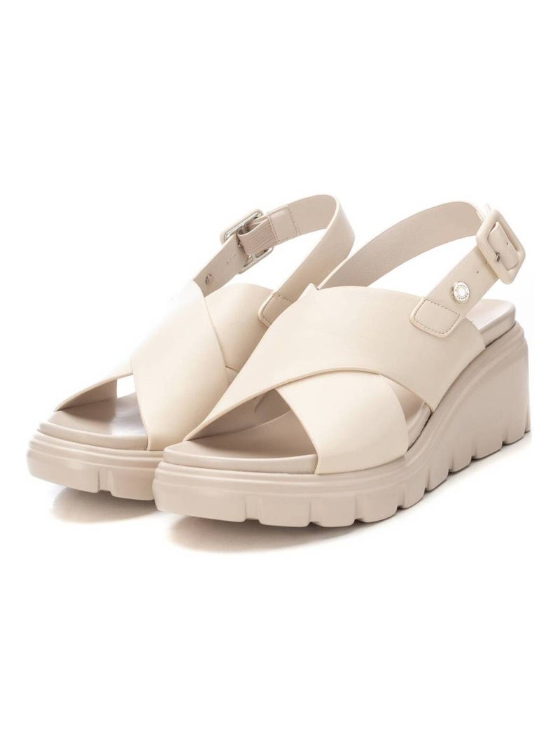 Sandales compensées femme Gris - Kiabi