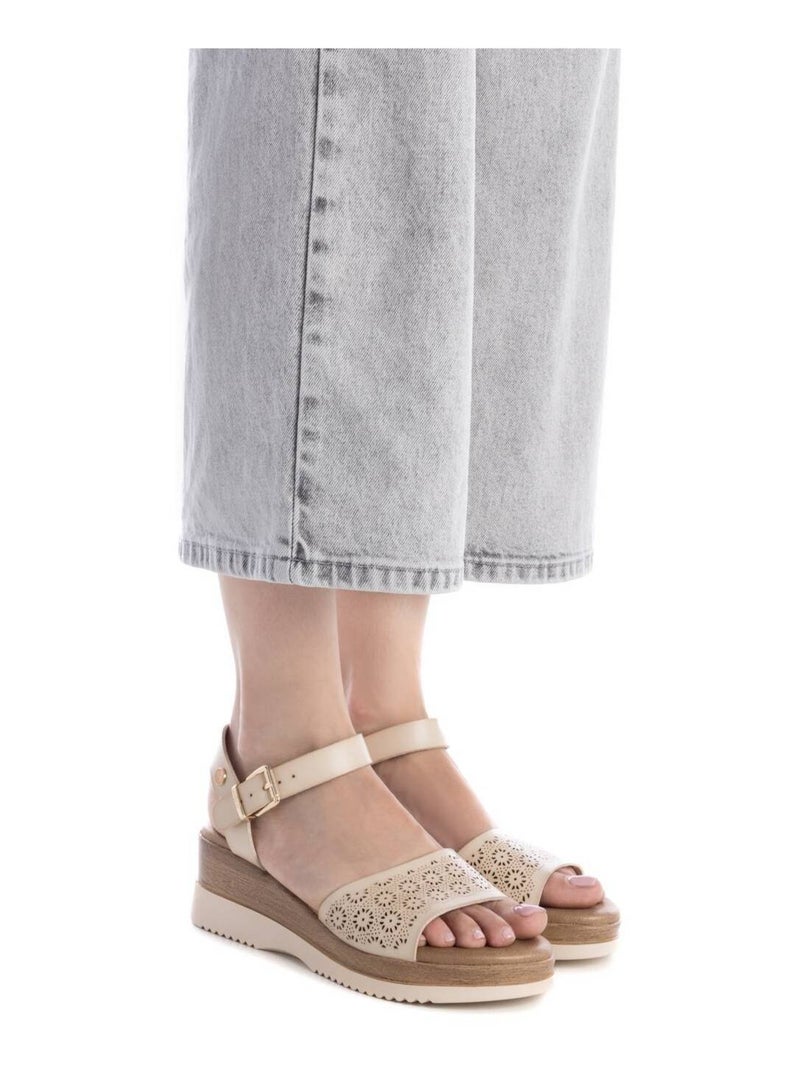 Sandales compensées femme Gris - Kiabi