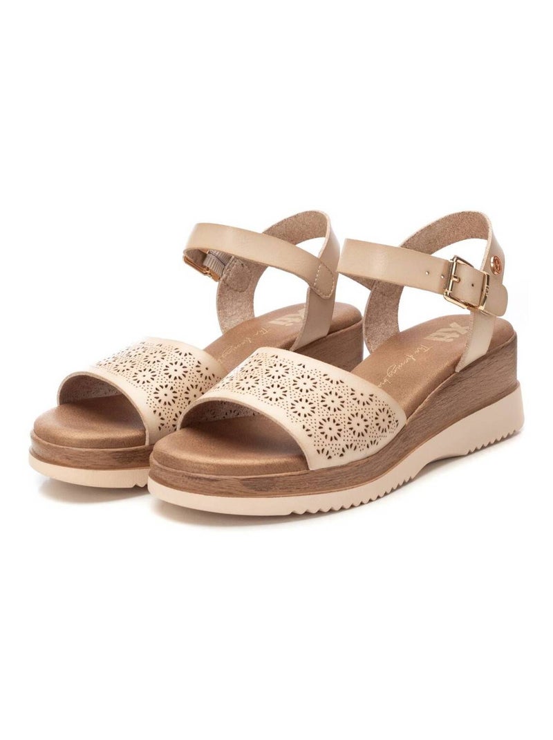 Sandales compensées femme Gris - Kiabi