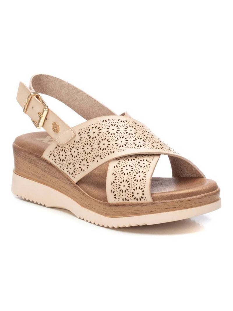 Sandales compensées femme Gris - Kiabi