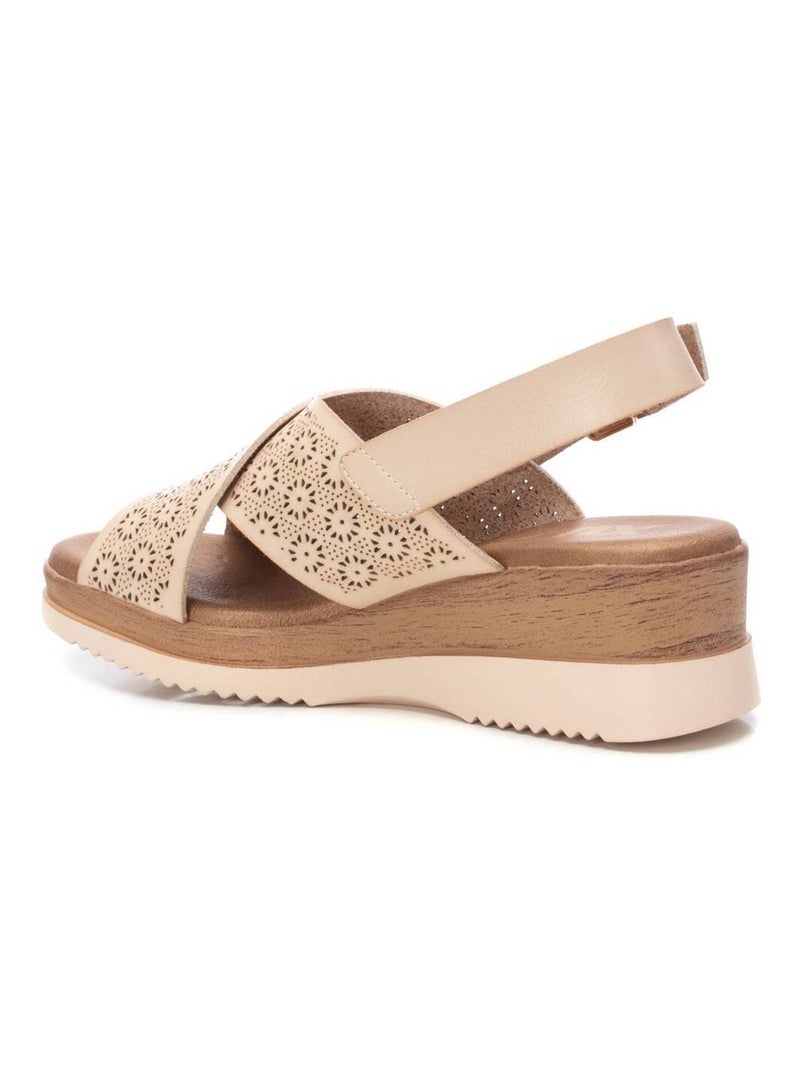 Sandales compensées femme Gris - Kiabi