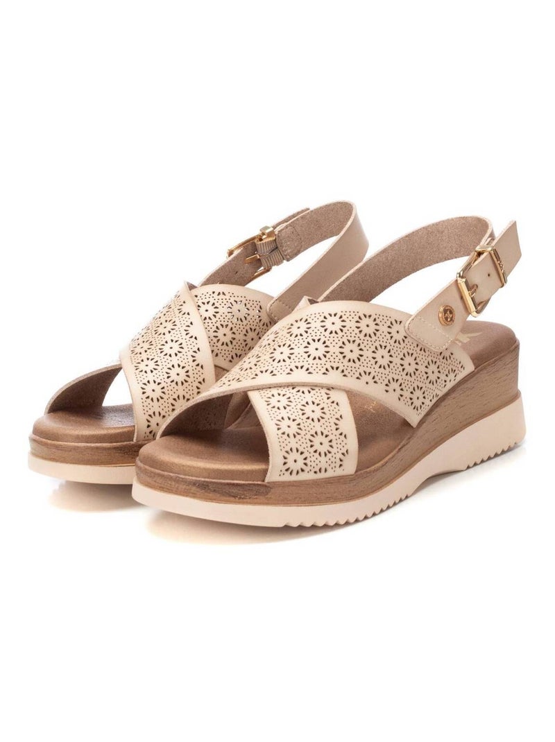Sandales compensées femme Gris - Kiabi