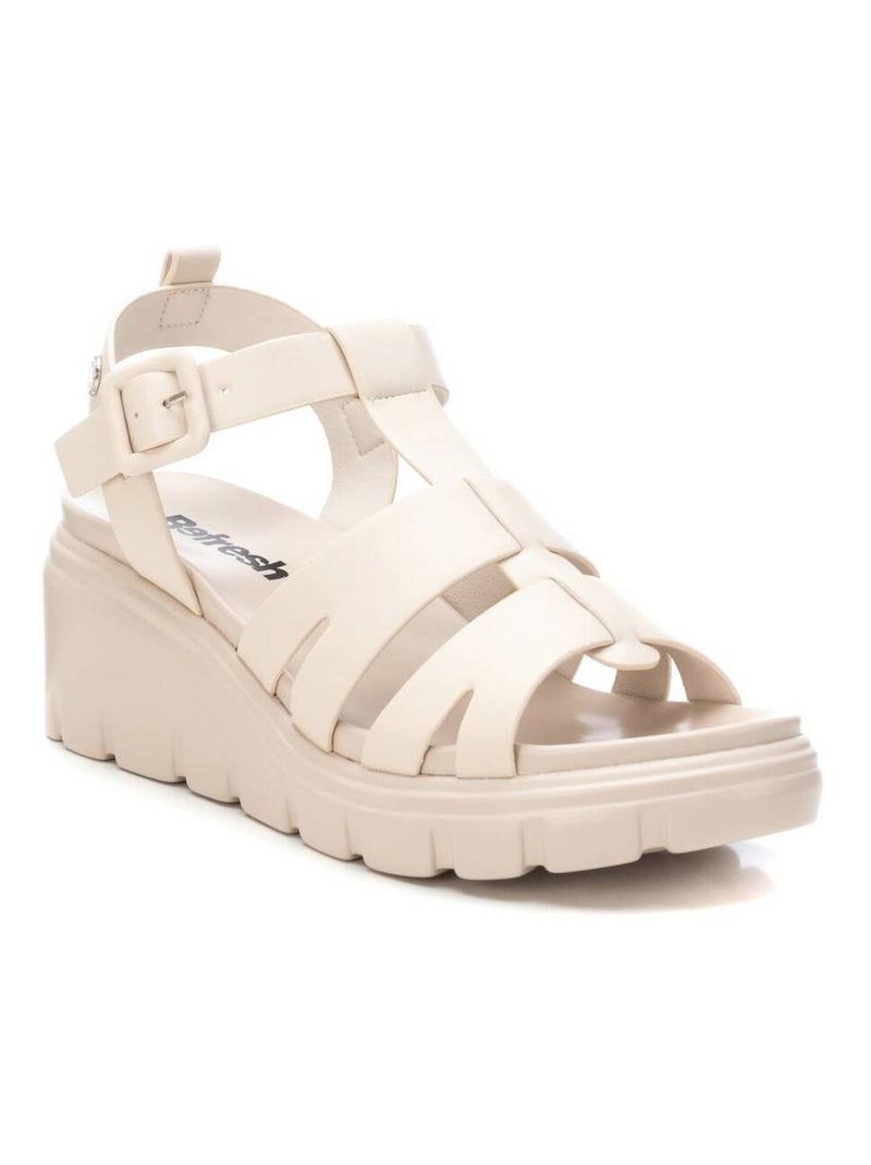 Sandales compensées femme Gris - Kiabi
