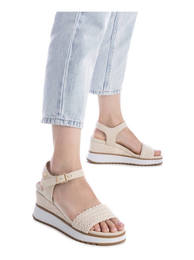 Sandales compensées femme Gris - Kiabi