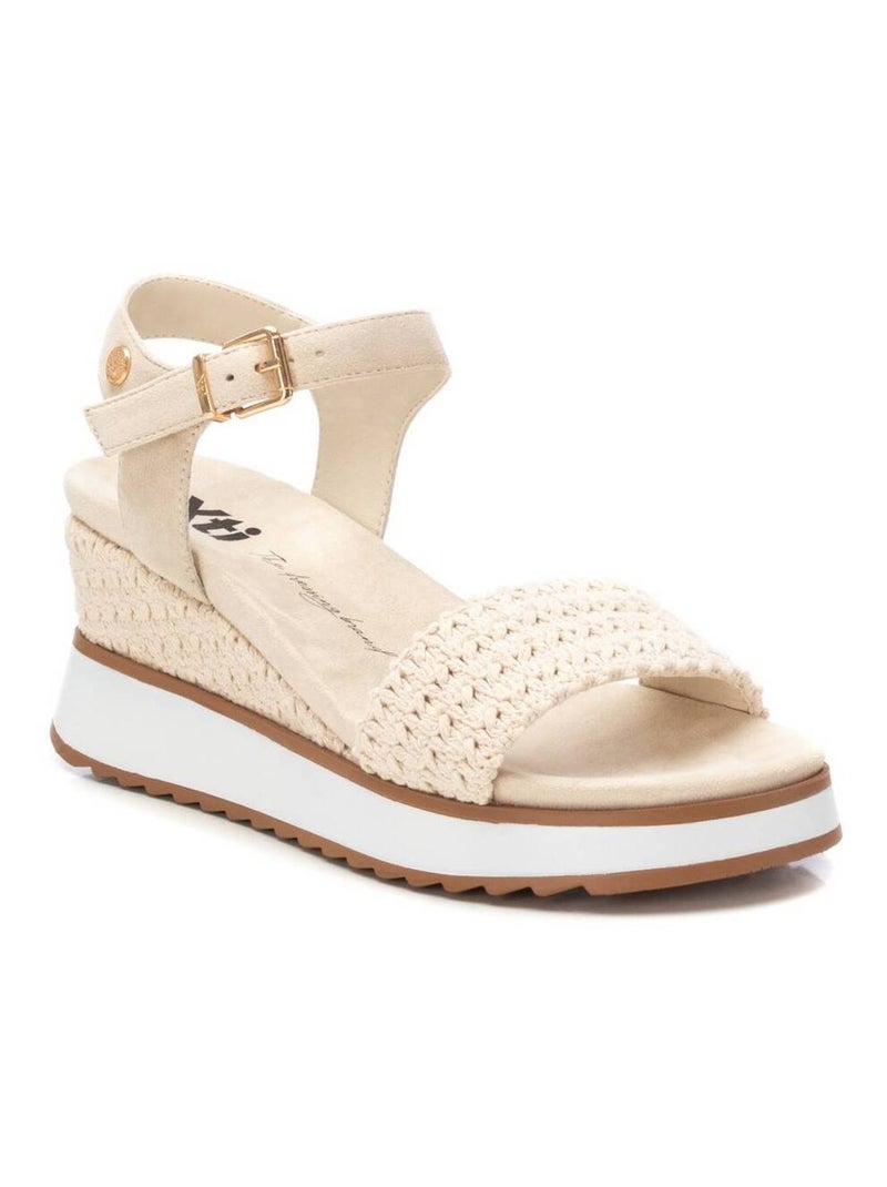 Sandales compensées femme Gris - Kiabi