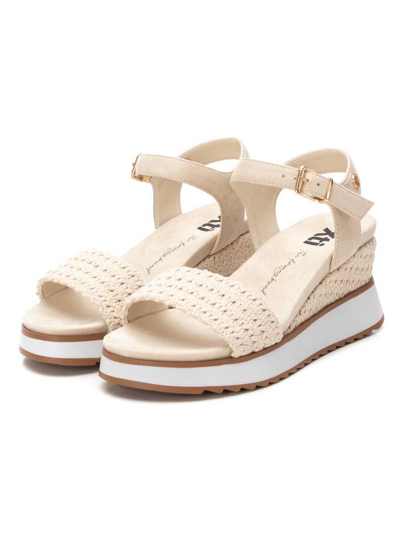 Sandales compensées femme Gris - Kiabi