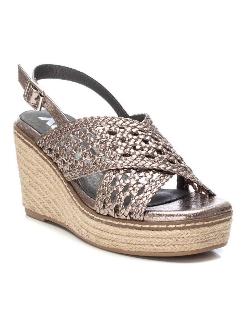 Sandales compensées femme Gris Gris - Kiabi