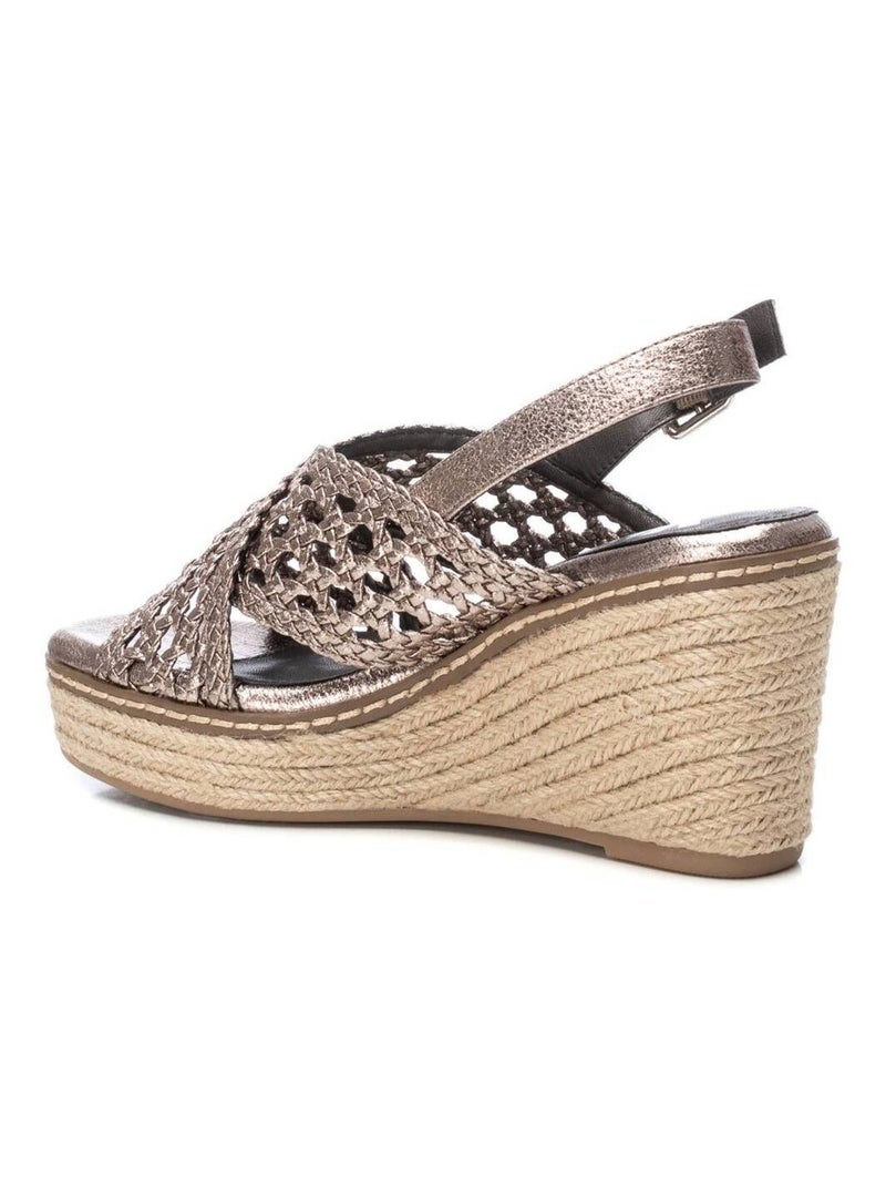 Sandales compensées femme Gris Gris - Kiabi