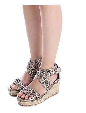 Sandales compensées femme