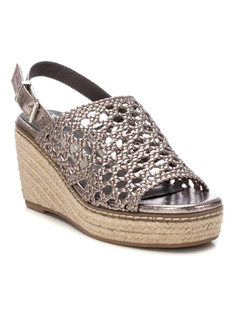 Sandales compensées femme Gris Gris - Kiabi