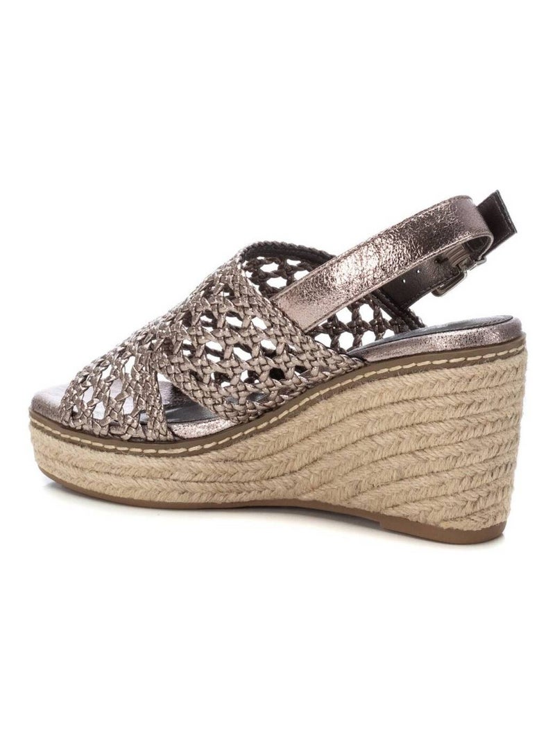 Sandales compensées femme Gris Gris - Kiabi
