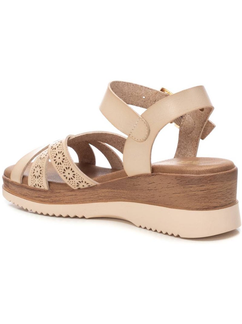 Sandales compensées femme Gris perle - Kiabi