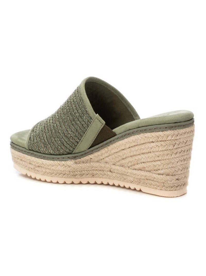 Sandales compensées femme Kaki - Kiabi