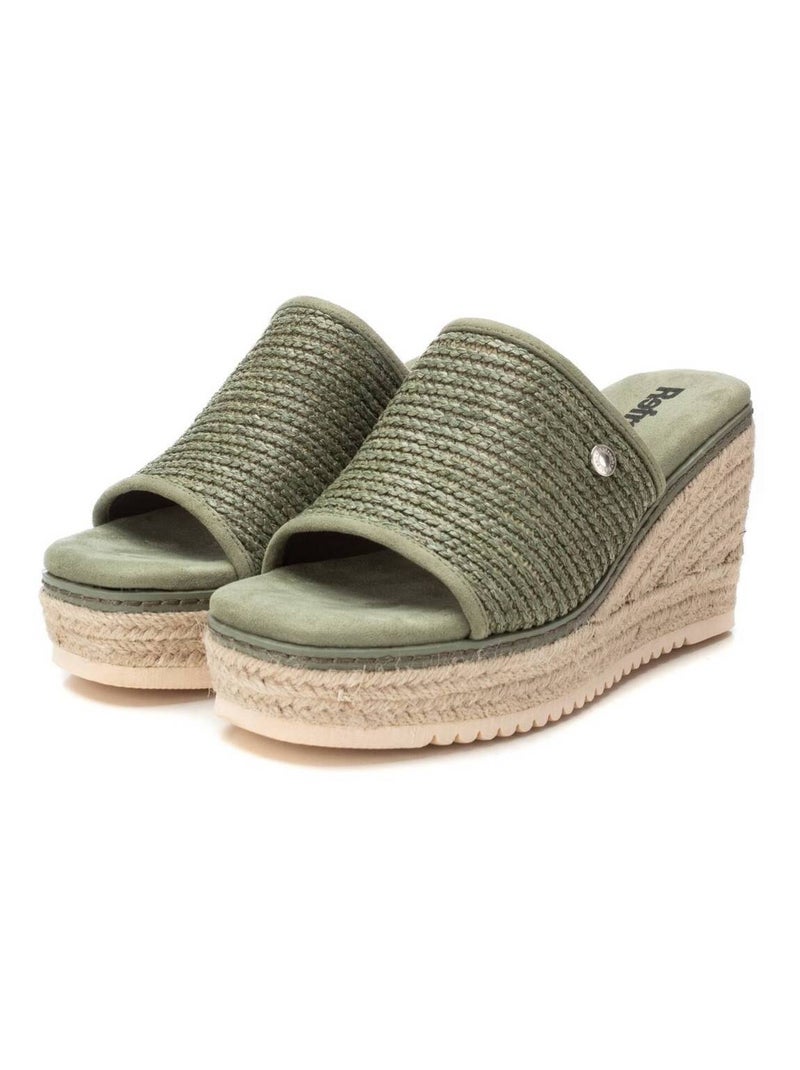 Sandales compensées femme Kaki - Kiabi