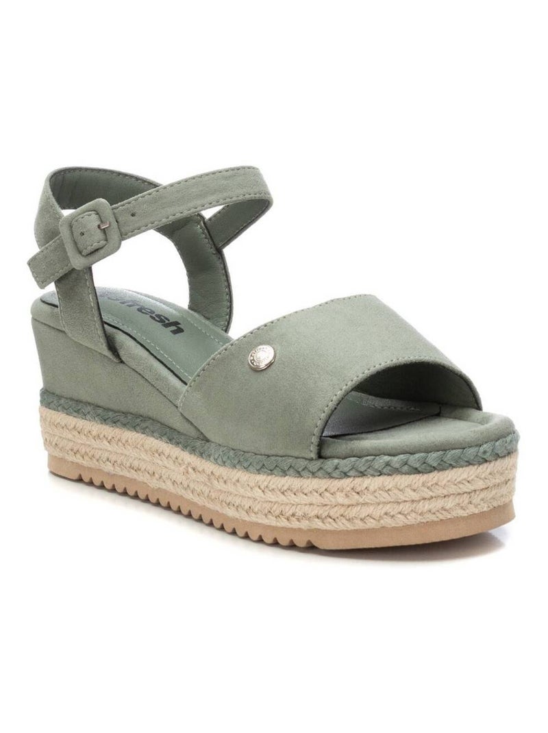 Sandales compensées femme Kaki - Kiabi