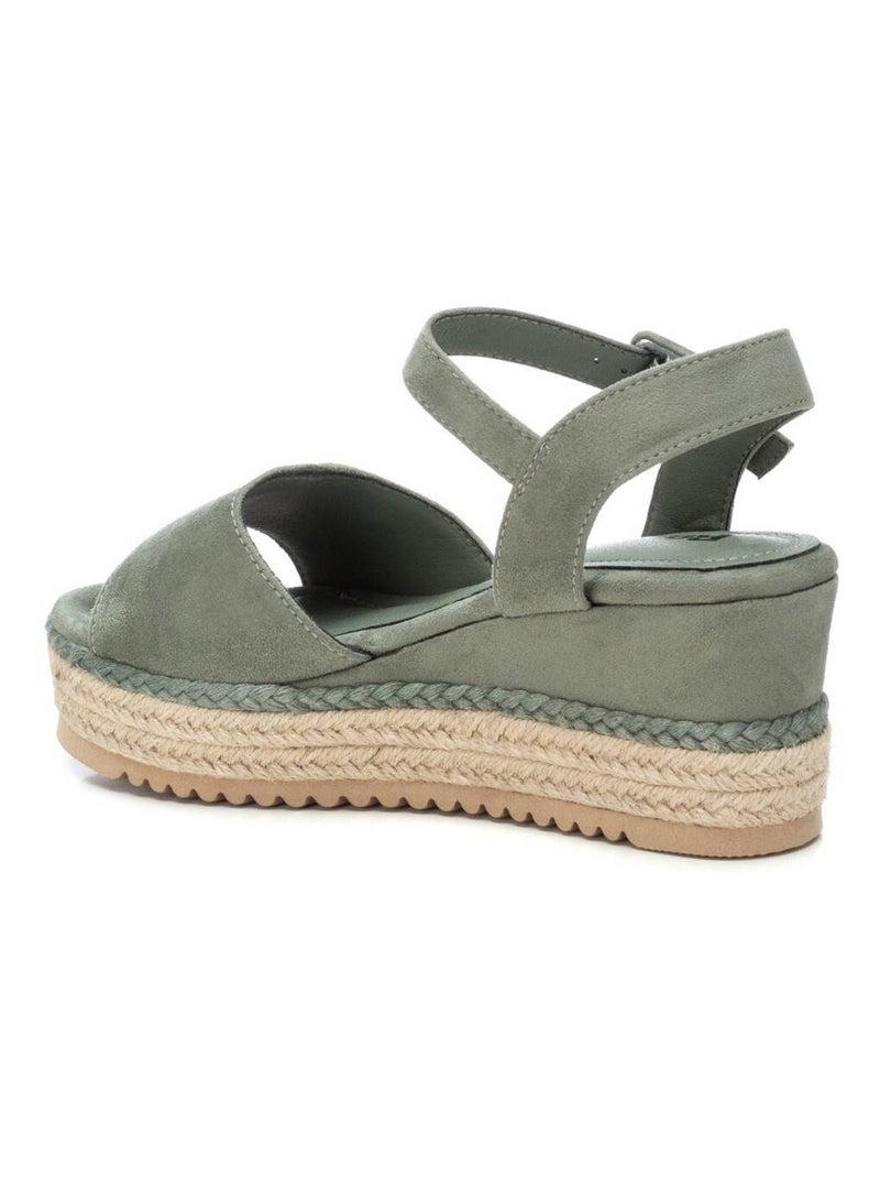 Sandales compensées femme Kaki - Kiabi