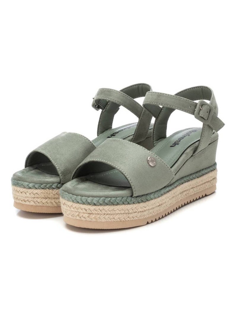 Sandales compensées femme Kaki - Kiabi