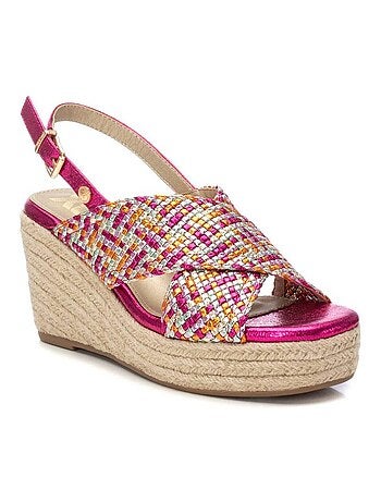 Sandales compensées femme