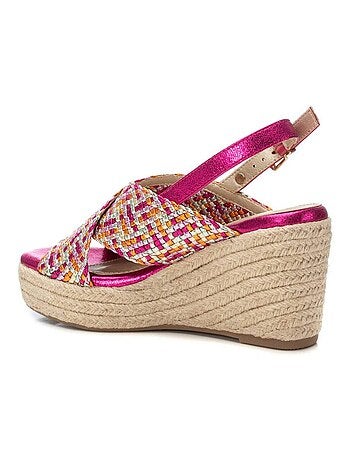 Sandales compensées femme