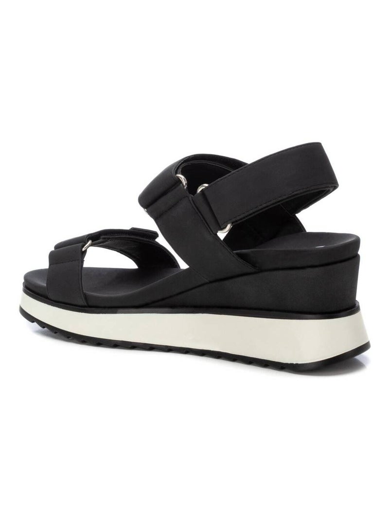 Sandales compensées femme Noir - Kiabi