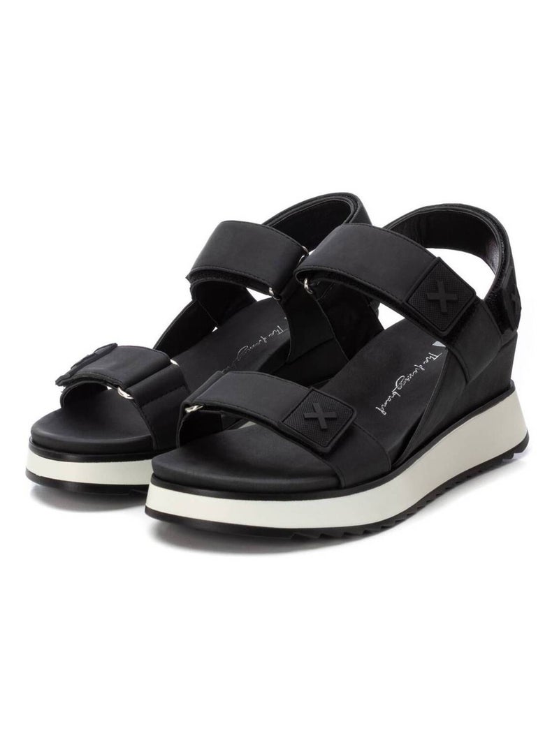 Sandales compensées femme Noir - Kiabi