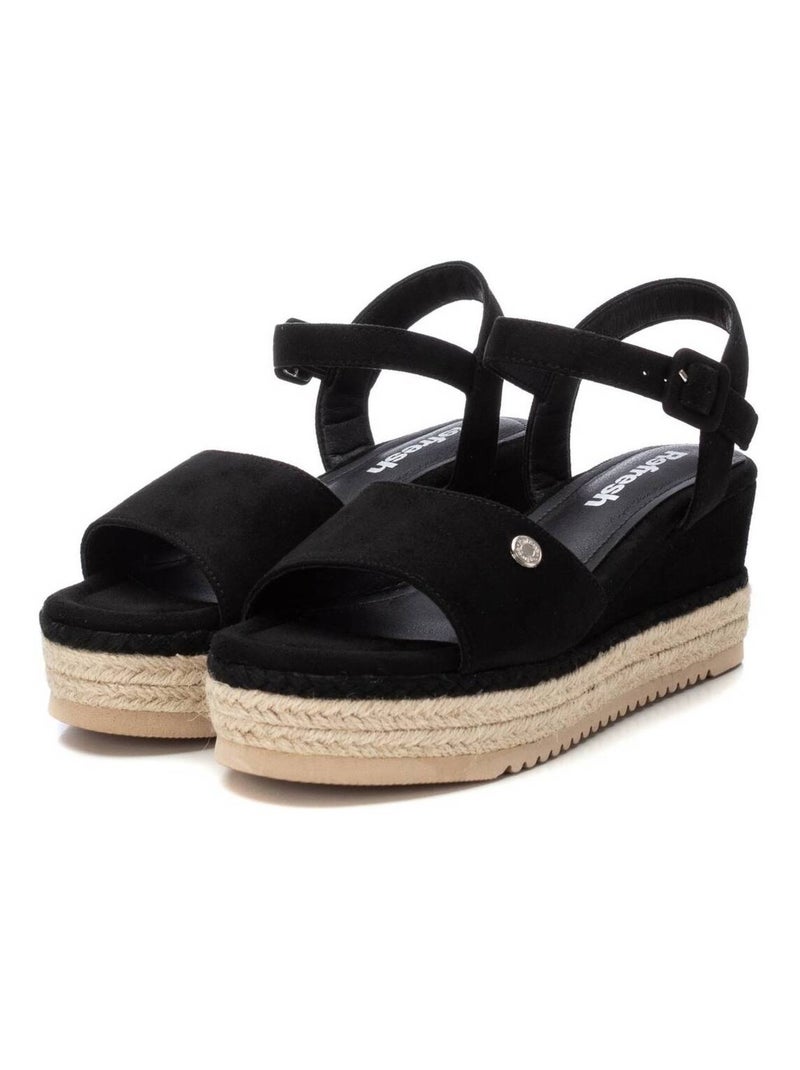 Sandales compensées femme Noir - Kiabi