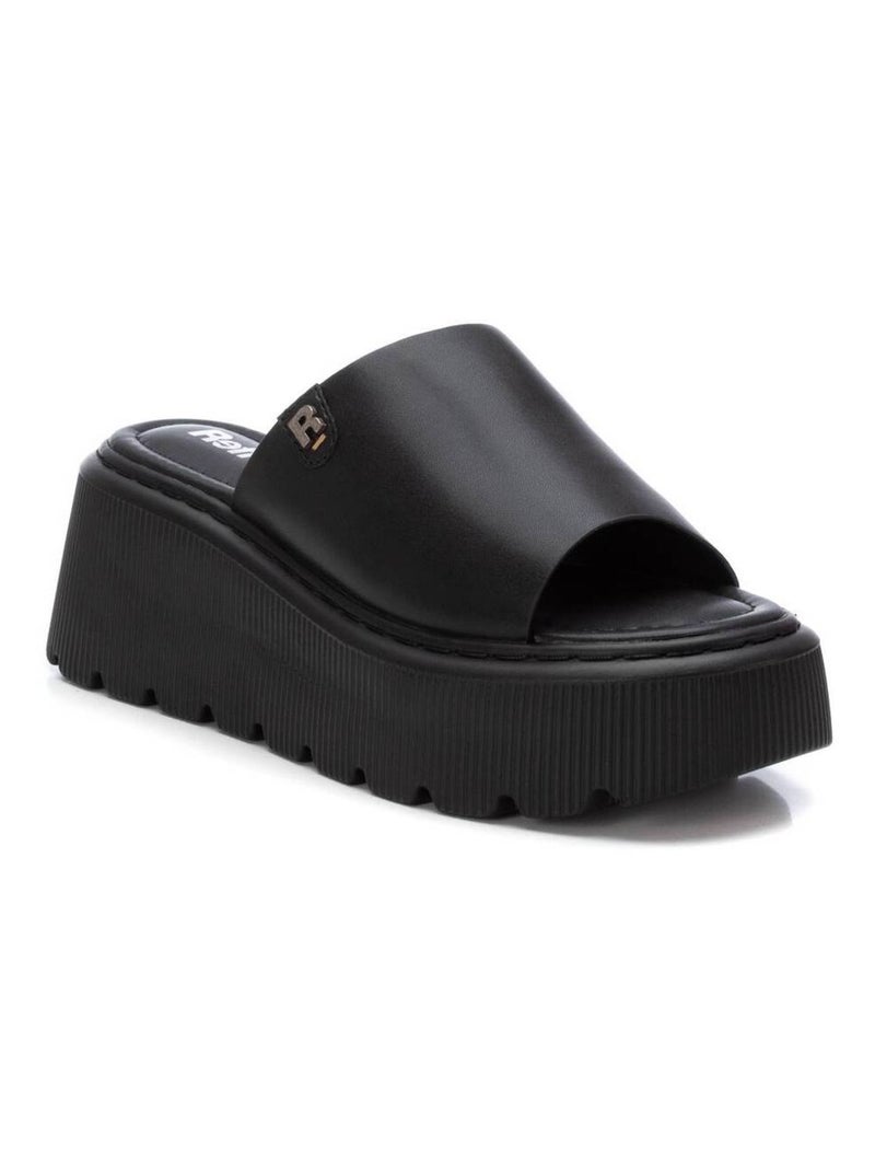 Sandales compensées femme Noir - Kiabi