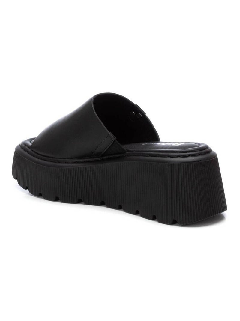 Sandales compensées femme Noir - Kiabi