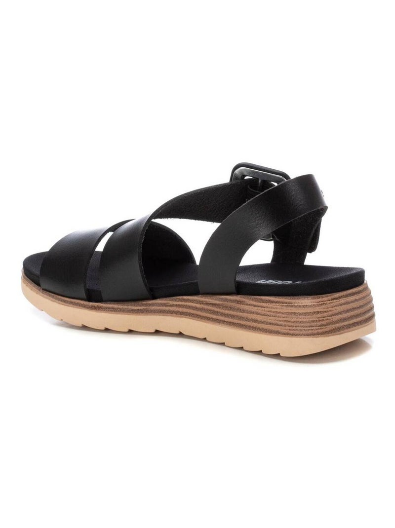 Sandales compensées femme Noir - Kiabi