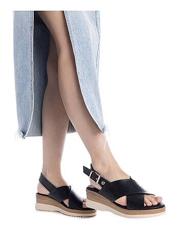 Sandales compensées femme