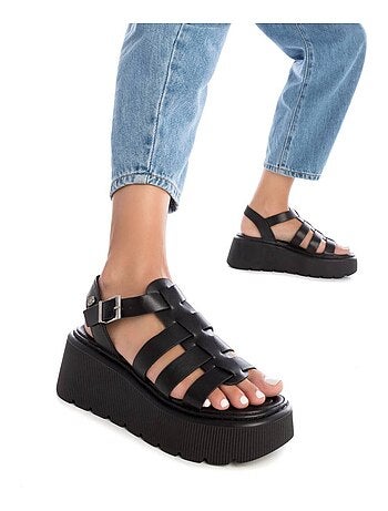 Sandales compensées femme