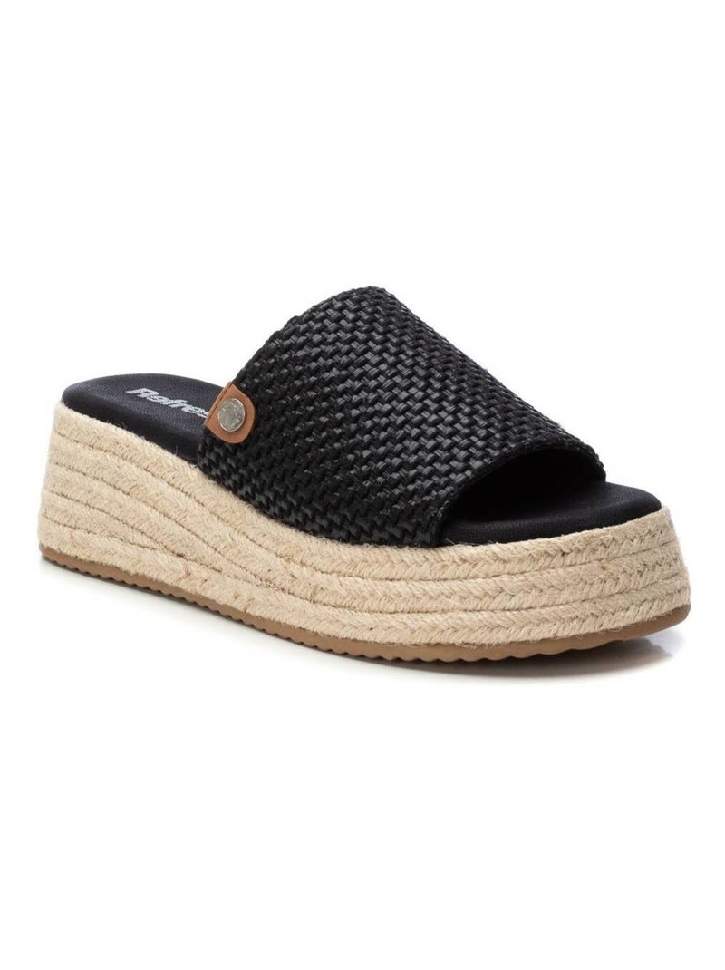 Sandales compensées femme Noir - Kiabi