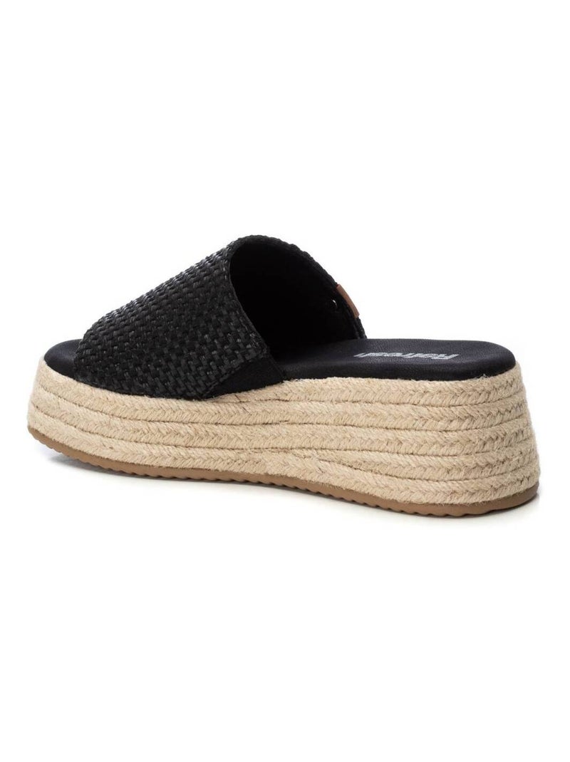 Sandales compensées femme Noir - Kiabi
