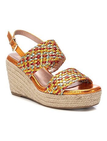 Sandales compensées femme