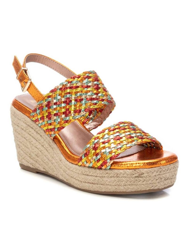Sandales compensées femme Orange - Kiabi