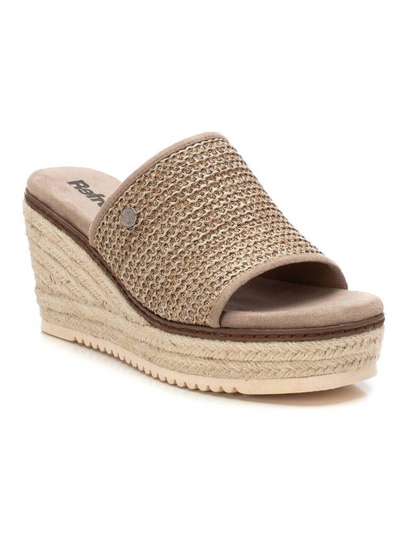 Sandales compensées femme Taupe - Kiabi