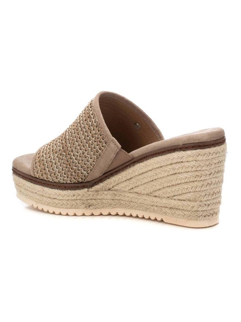 Sandales compensées femme Taupe - Kiabi