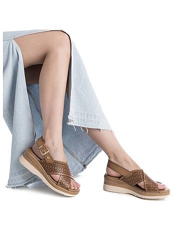 Sandales compensées femme