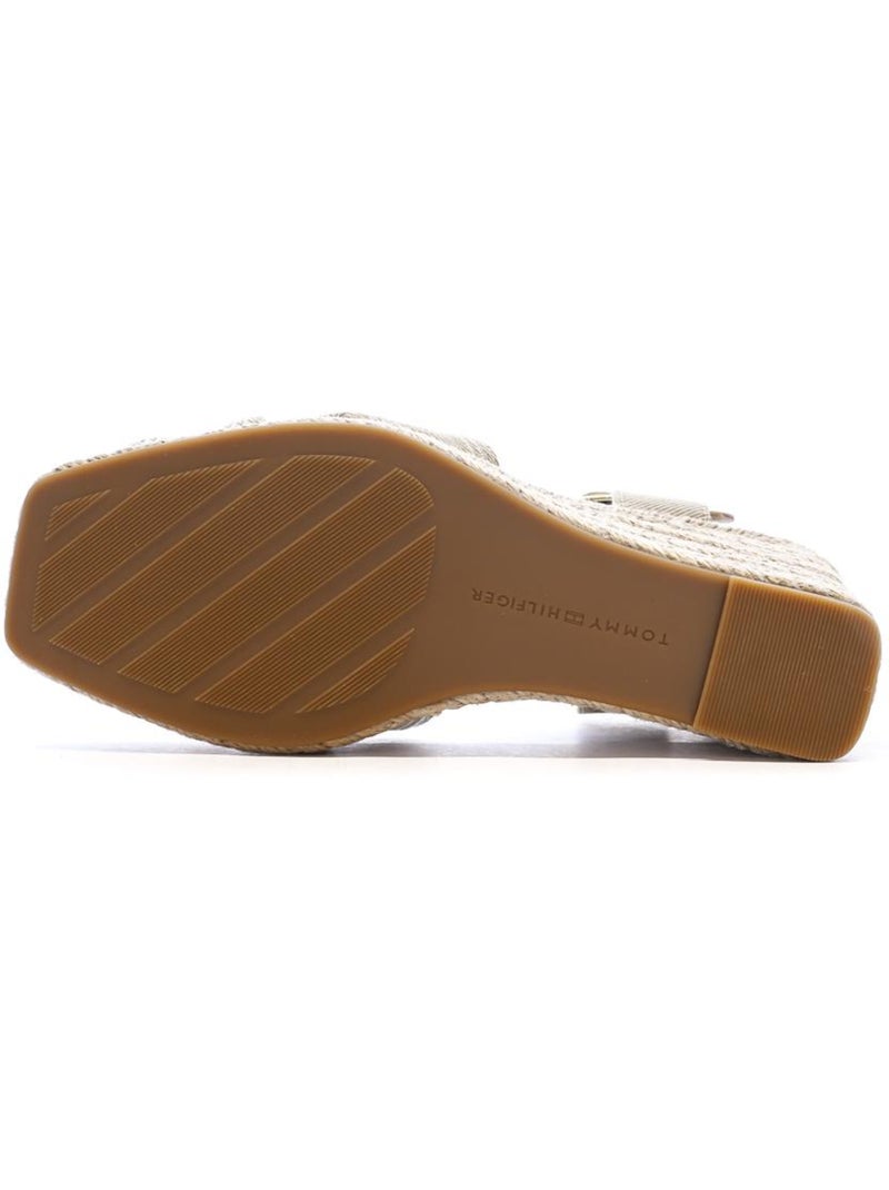 Sandales Compensées Femme Tommy Hilfiger FW0FW08668 Beige - Kiabi