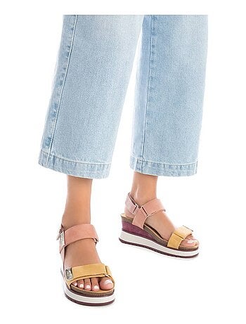 Sandales compensées femme